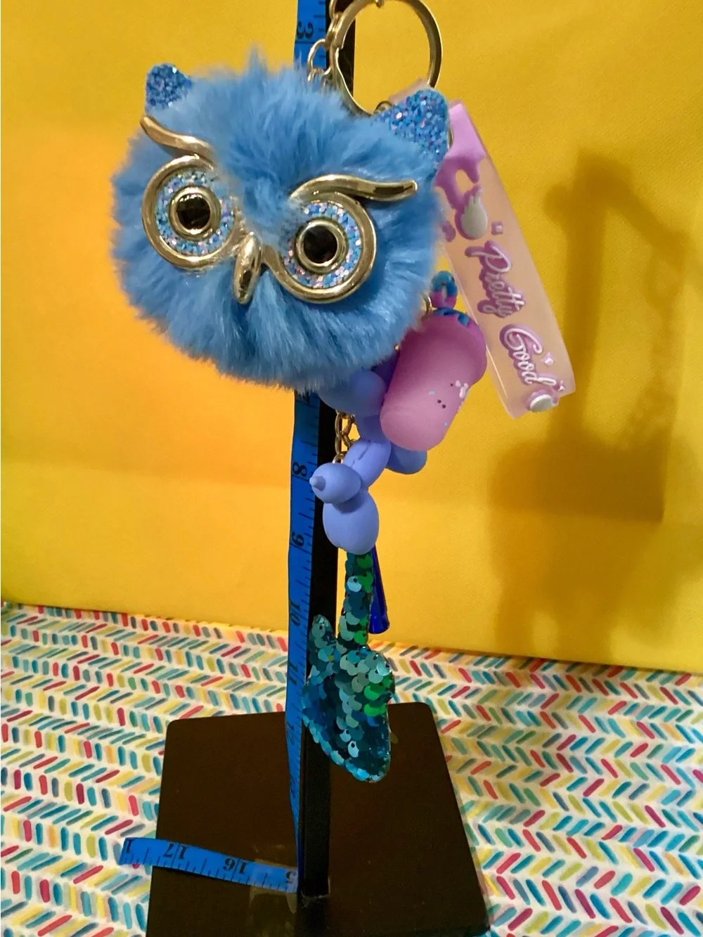 NWOT - Backpack Charms ! LED Flashlight & Whistle included!! Blue Owl